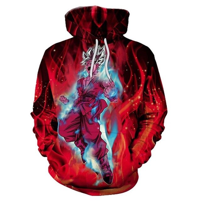 Dragon Ball Z Goku 3D Hoodies Anime Hoodie Unisex 3D Print Fashion Streetwear Hip Hop Punk Hoodies Harajuku Hooded Plus Size