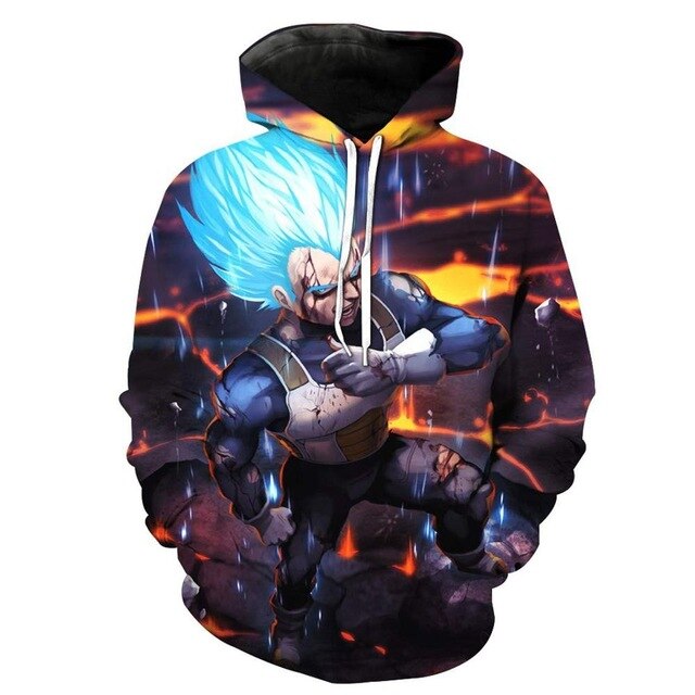 Dragon Ball Z Goku Anime 3D Print Hoodies Sweatshirts Harajuku Cartoon Hooded Women/Men long sleeve hip hop streetwear Clothes