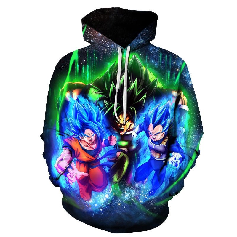 Dragon Ball Z Men's Summer Hoodies 3D Printing Super Saiyan Kid Black Zamasu Vegeta Jiren Dragonball Sweatshirt Hoodie