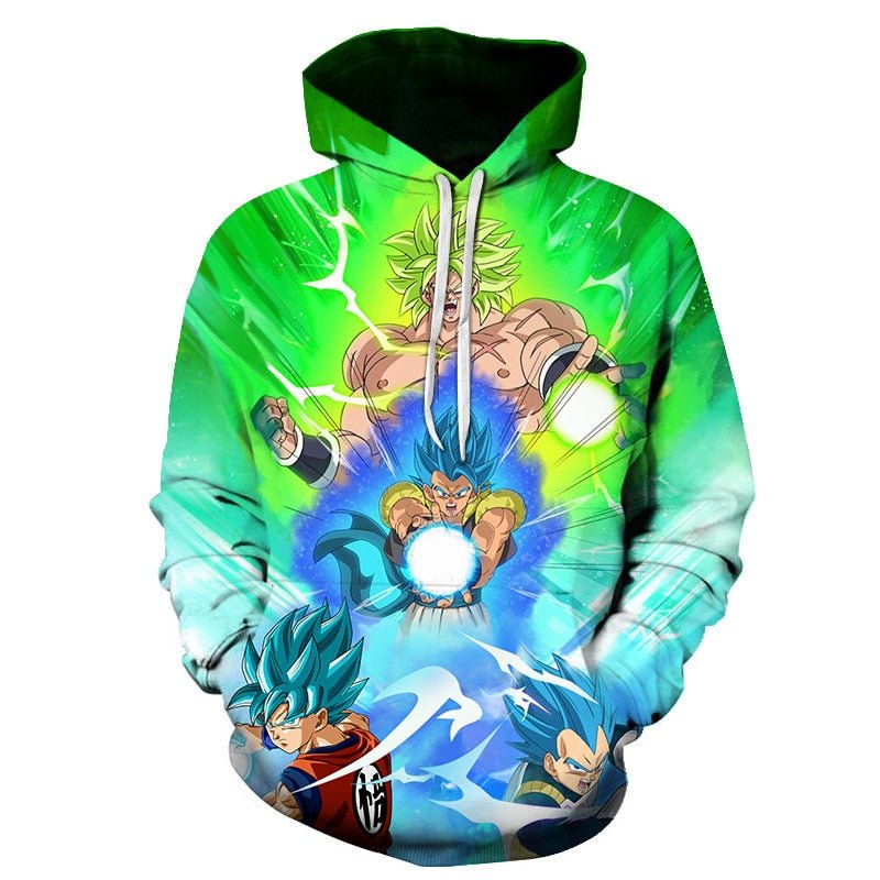 Dragon Ball Z Men's Summer Hoodies 3D Printing Super Saiyan Kid Black Zamasu Vegeta Jiren Dragonball Sweatshirt Hoodie