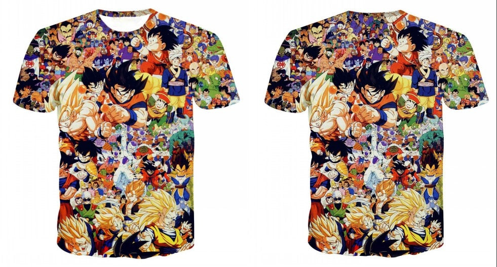 Dragon Ball Z Ultra Instinct God Son Goku Super Saiyan Men Tshirt 3D Printed Summer O-Neck Daily Casual Funny T shirt Plus Size