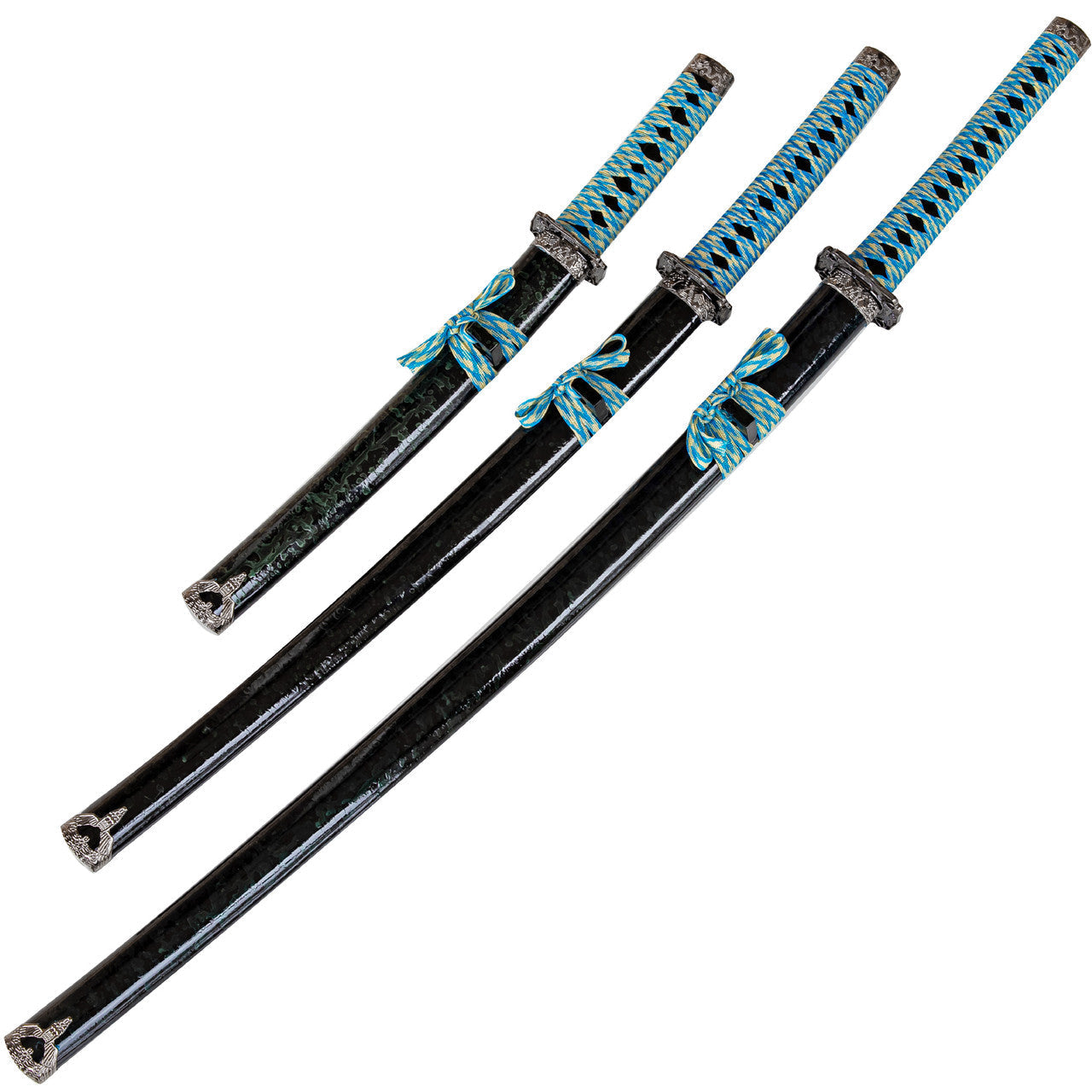 Dragon Edge Three Sword Katana Sword Set With Stand