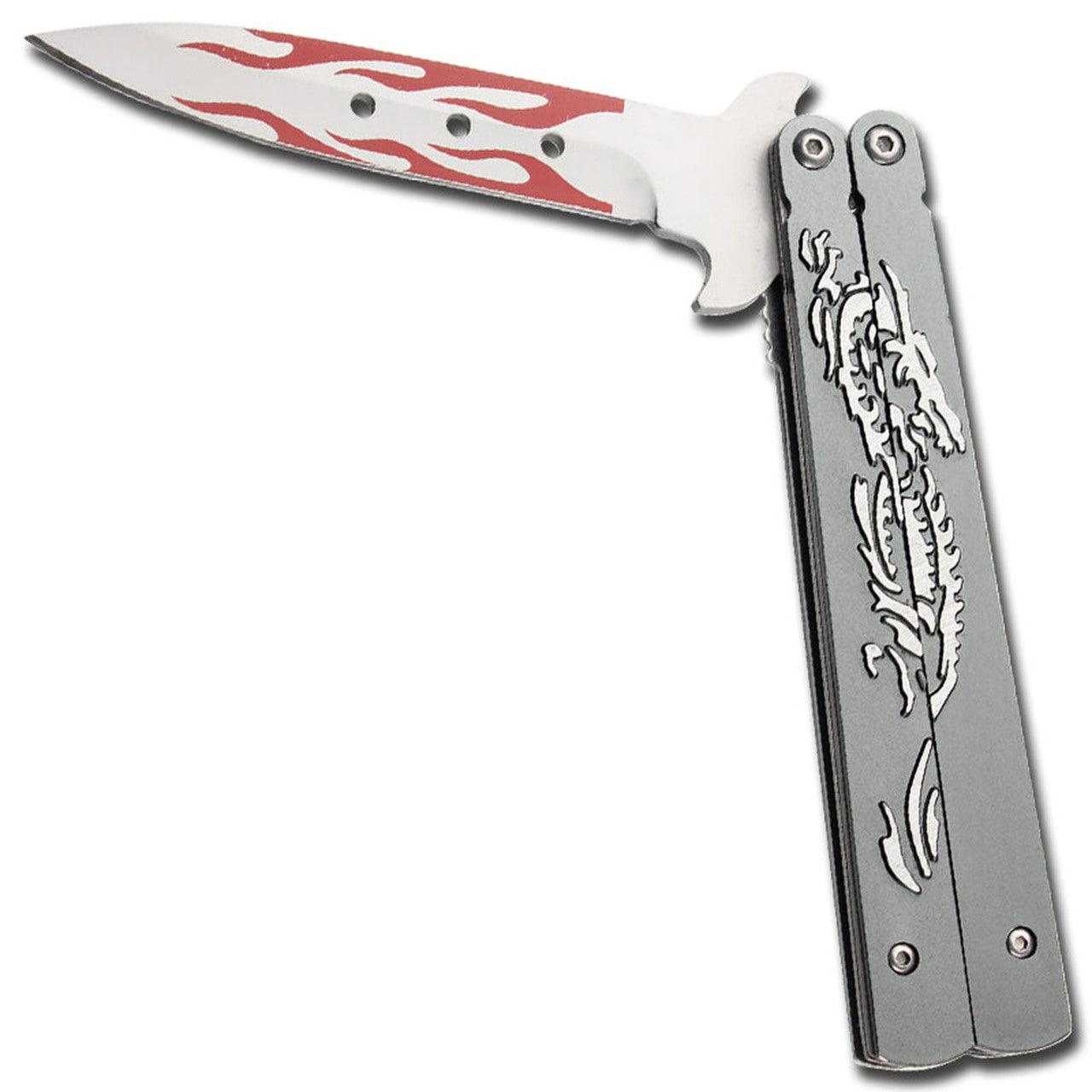 Dragon Flame Spring Assist Knife - Field Grey