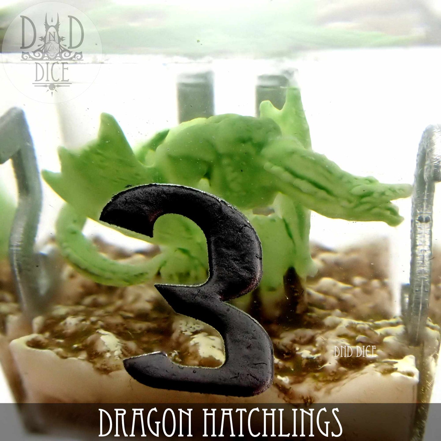 Dragon Hatchlings Handmade Dice Set