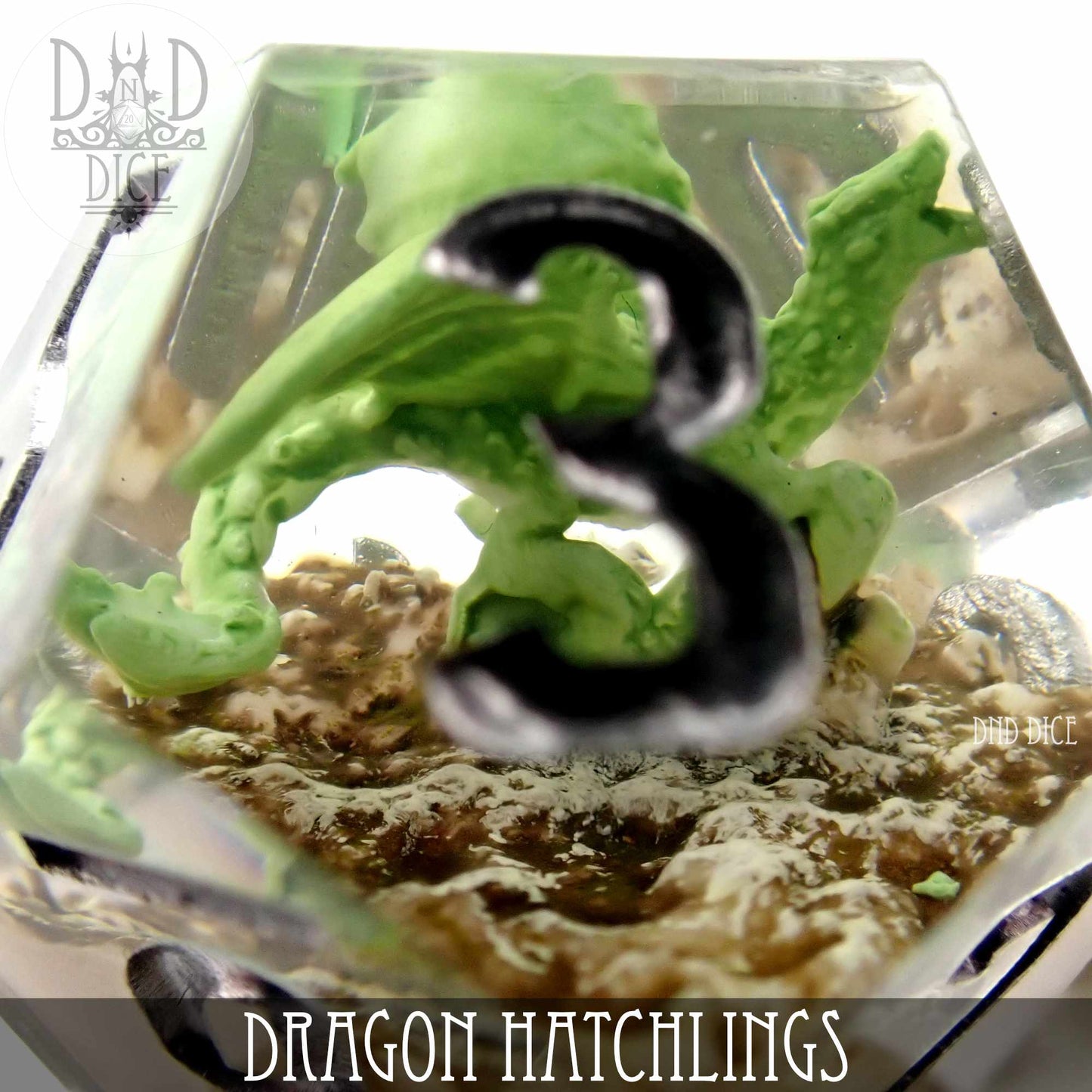 Dragon Hatchlings Handmade Dice Set