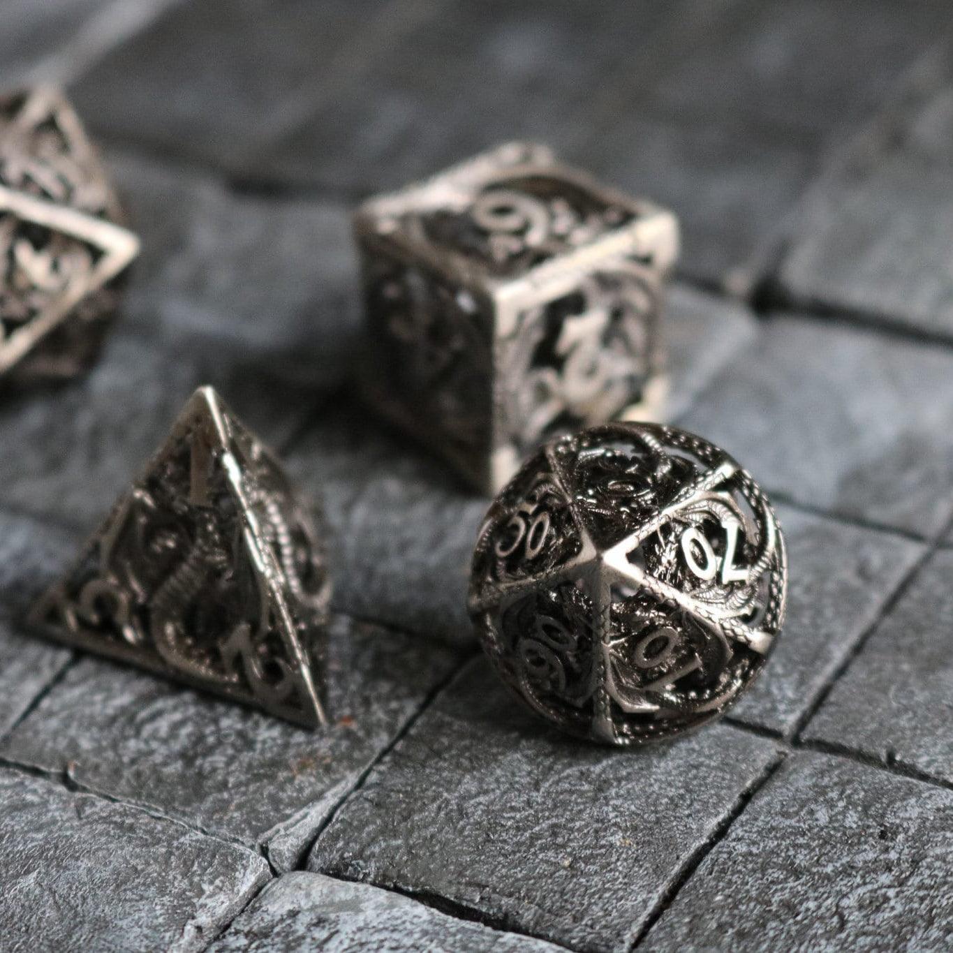 Dragon Hollow Metal DND Dice Set