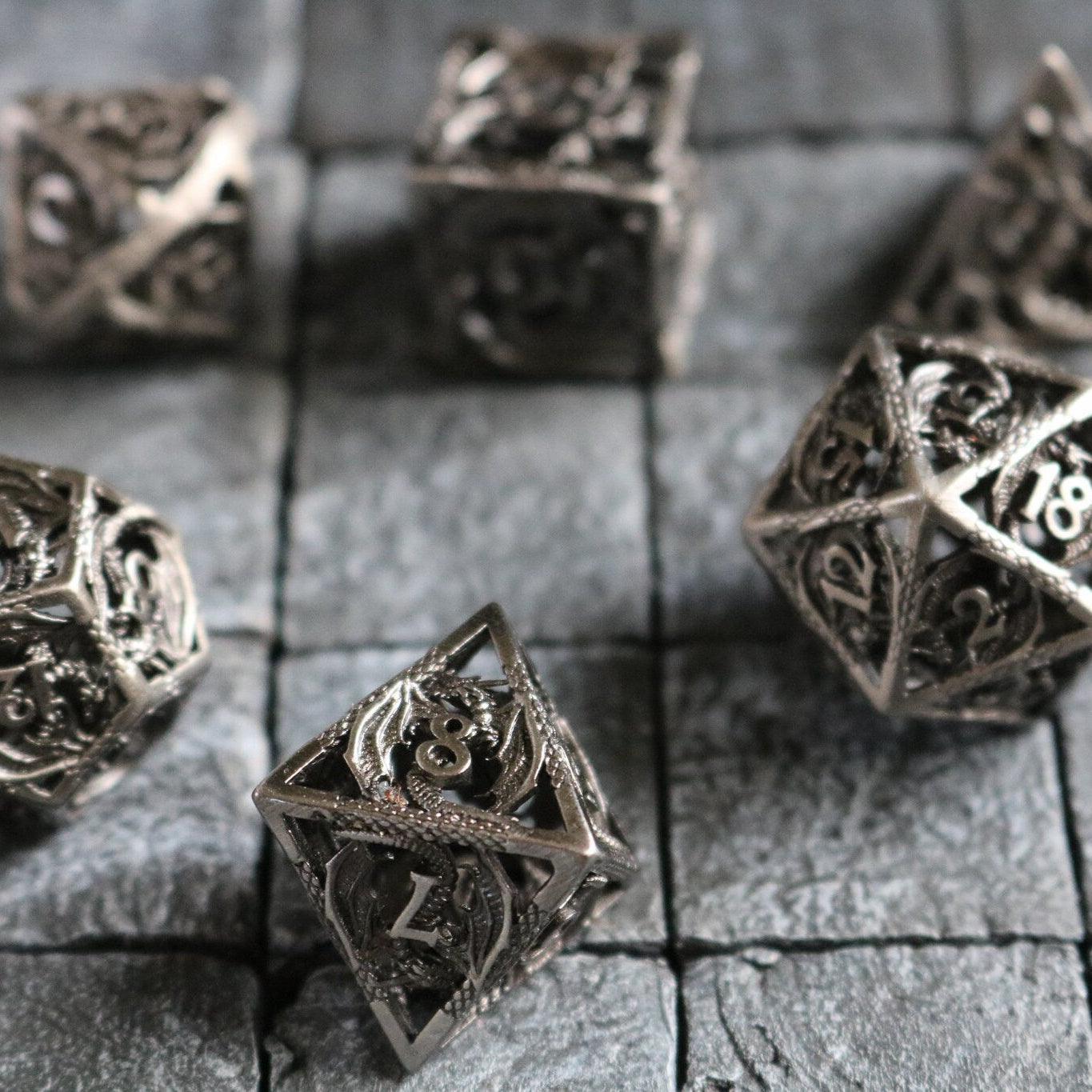 Dragon Hollow Metal DND Dice Set