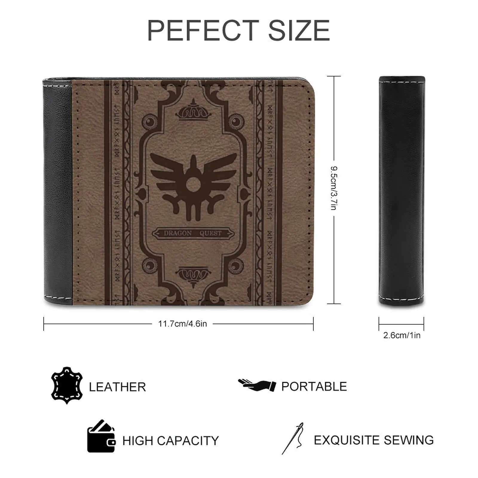 Dragon Quest Phone Case Leather wallet credit card holder luxury wallet Dragon Quest Phone Case Video Games Personalized Wallet