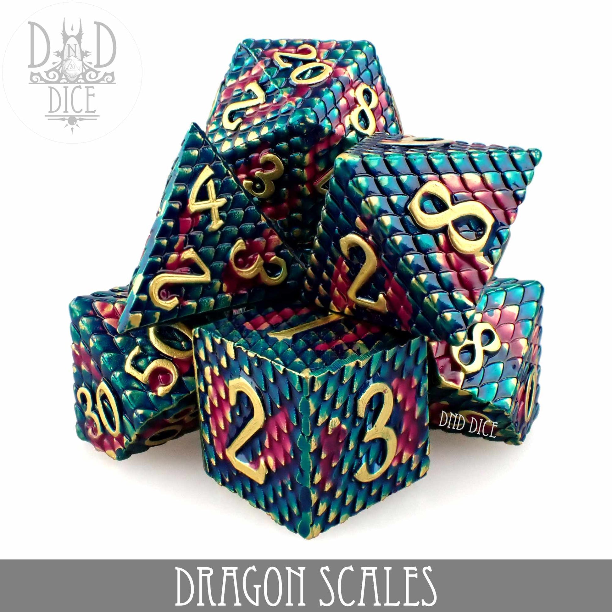 Dragon Scales Metal Dice Set