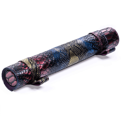 Dragon Scale Roll Up Leatherette Dice Mat - 