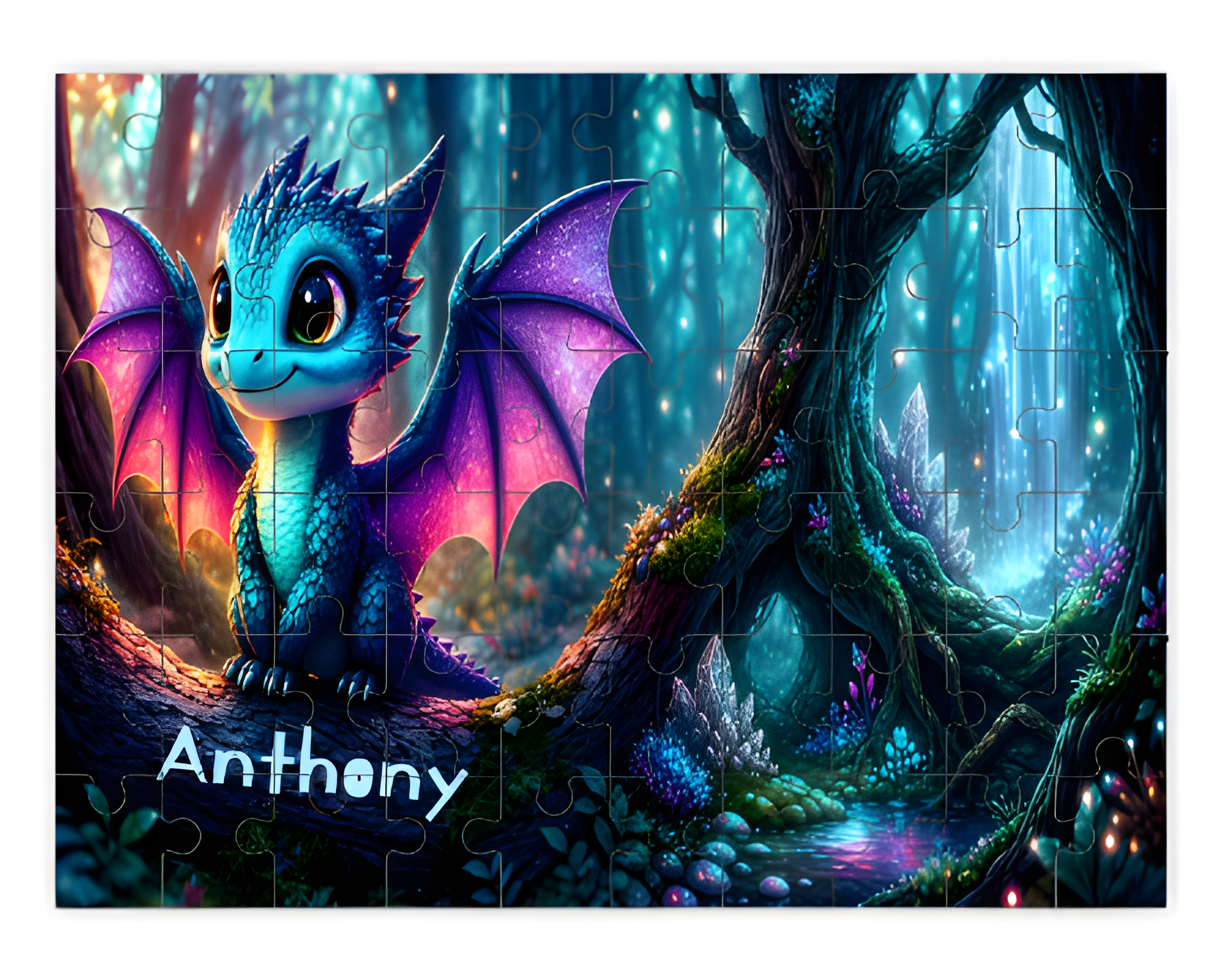 Personalized Dragon Wooden Puzzle | 60 Pieces | 15x20cm