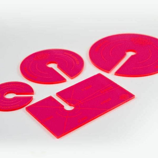 Dropzone Commander Template Pack - Fluorescent Red