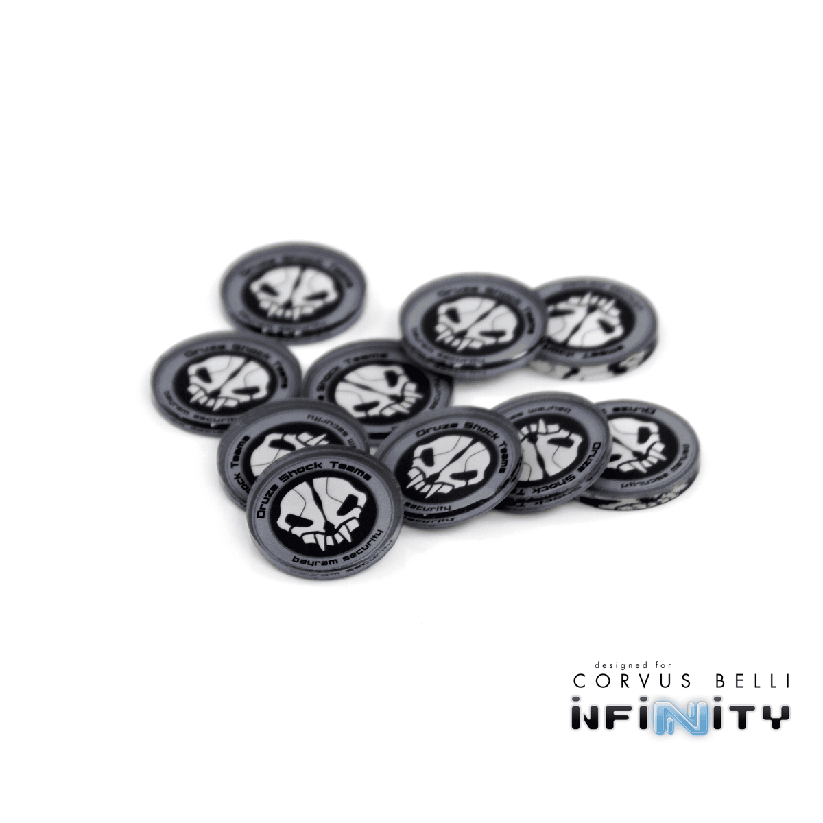 Full Color Infinity Faction Markers, 25mm (Bag of 10) - Druze Bayram Security / 25mm