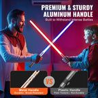 Lightsaber 12 RGB Colors 41" Mute Sound Rechargeable Dueling Light Saber