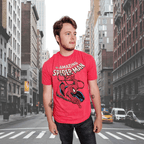 Spider-Man Spidey Swinging Marvel Comics Adult Graphic T-Shirt - S
