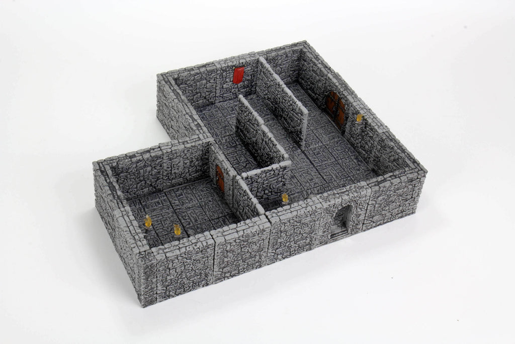WarLock Tiles: Dungeon Tiles II - Full Height Stone Walls Expansion - 