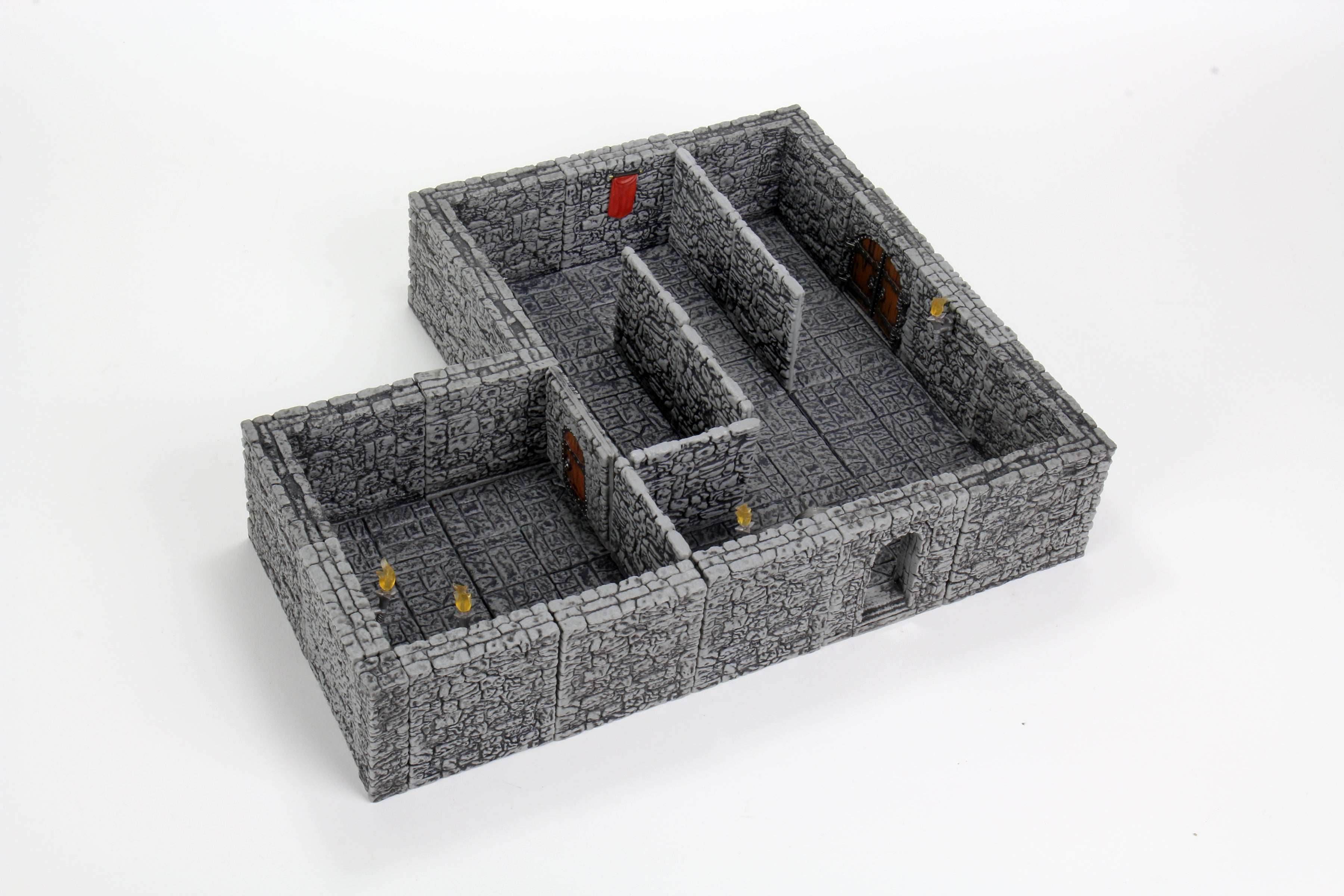 WarLock Tiles: Dungeon Tiles II - Full Height Stone Walls Expansion - 