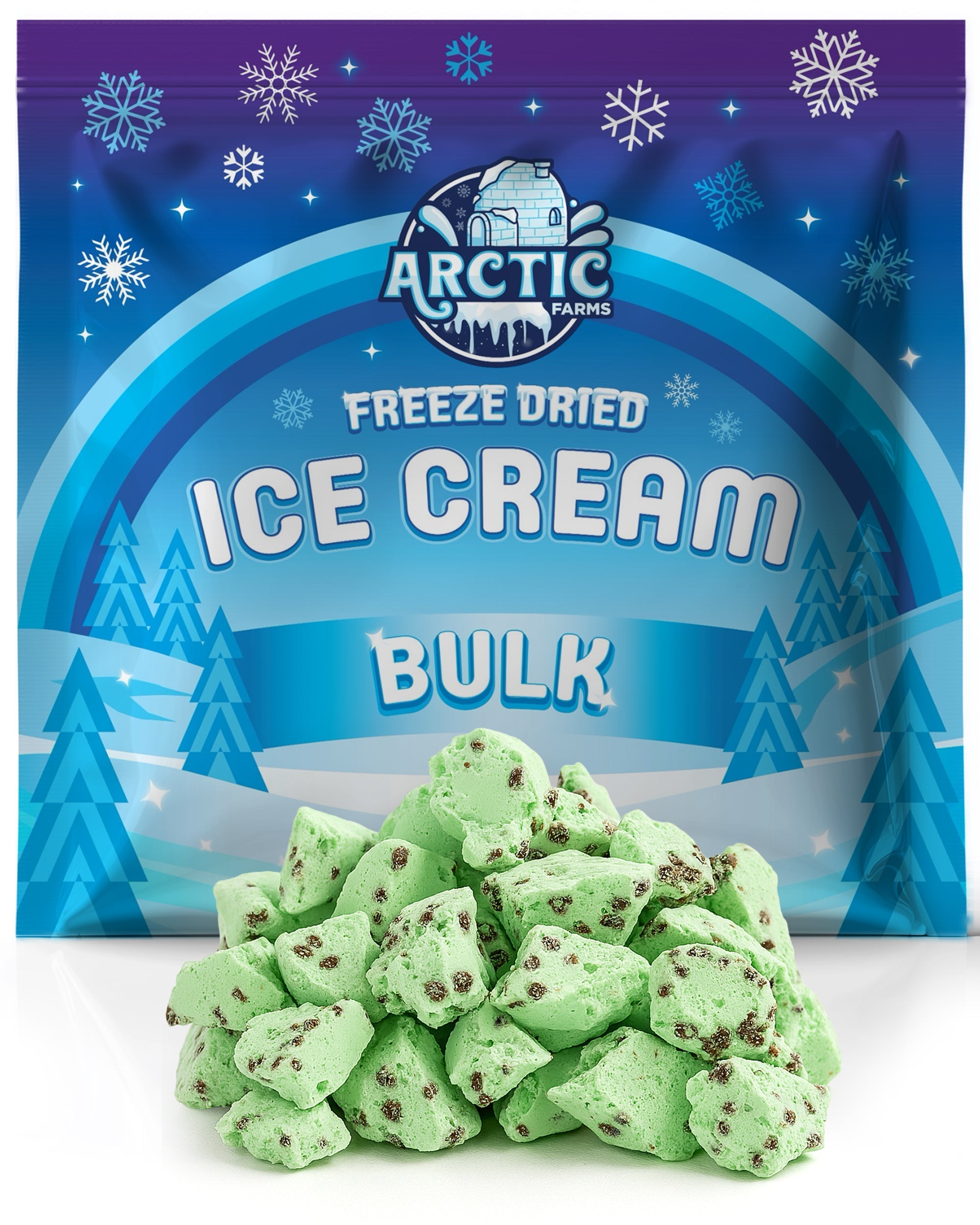 Freeze Dried Ice Cream That Does Not Melt (Bits) Dubai Style Chocolate Pistachio