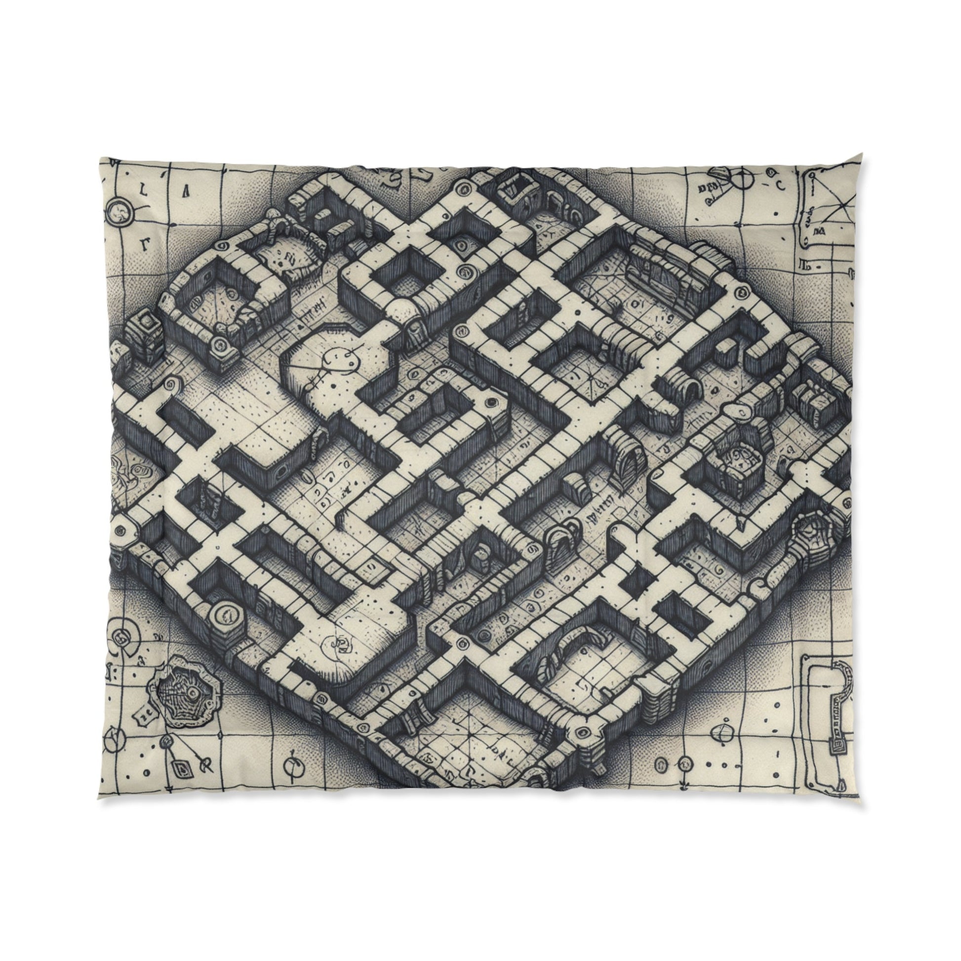 Dungeon map version 2 Comforter