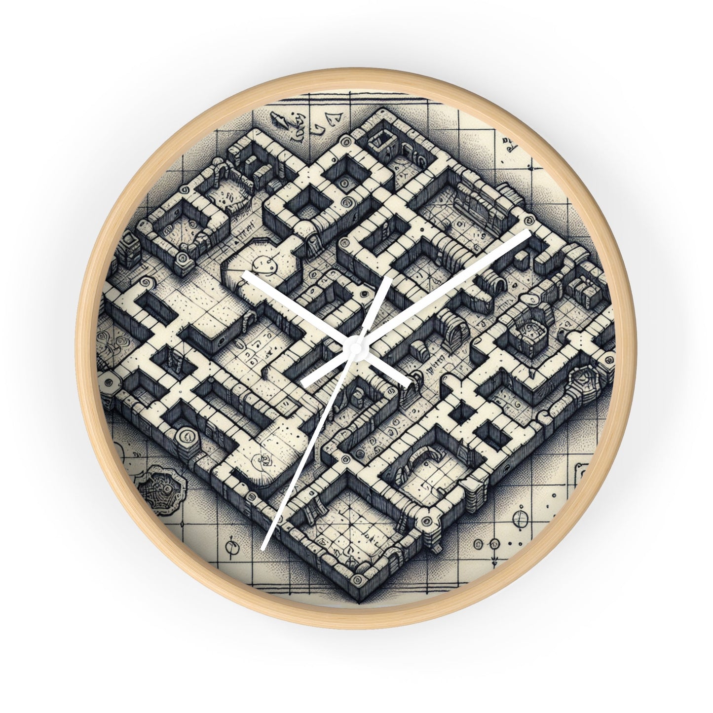 Dungeon map Wall Clock