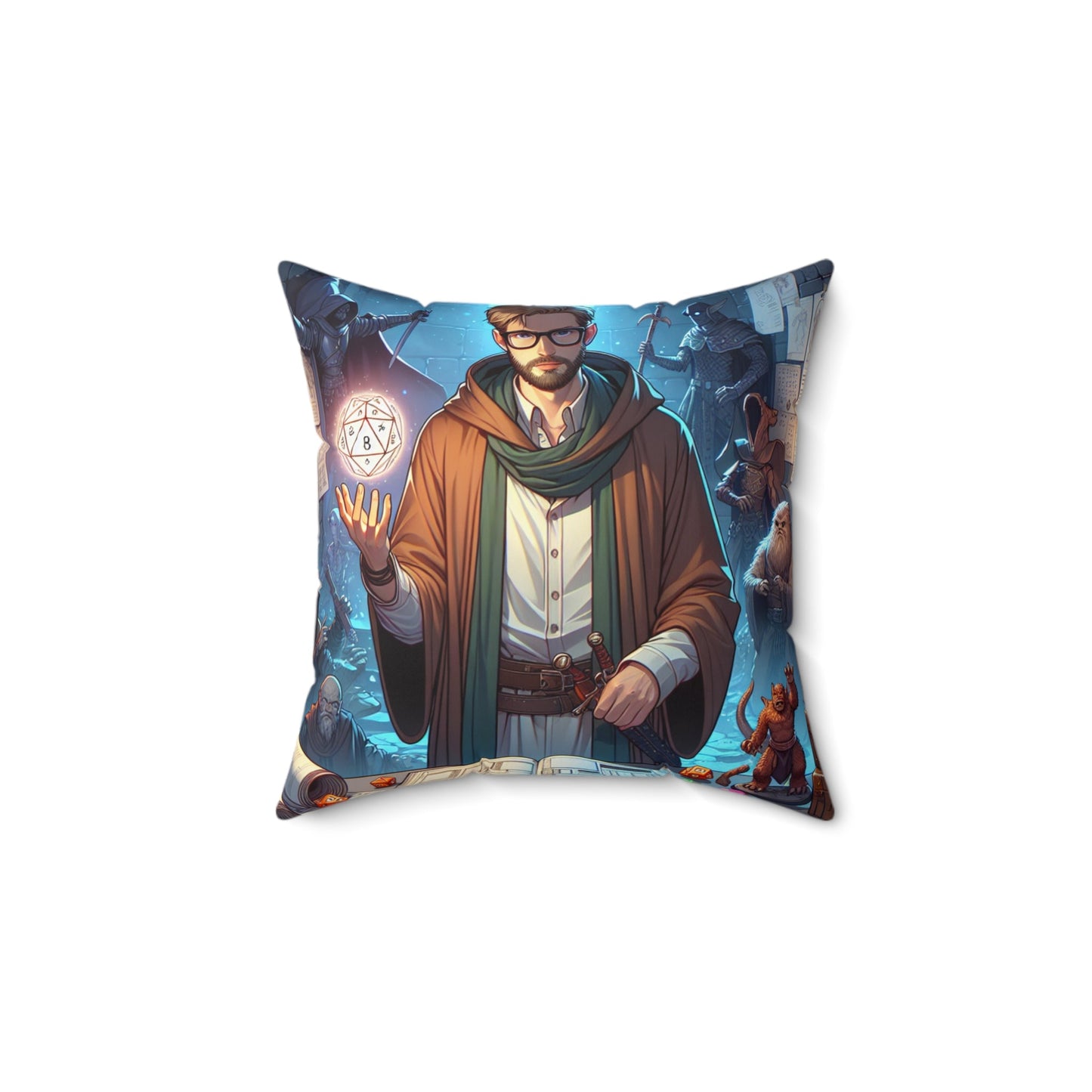 Dungeon Master Spun Polyester Square Pillow