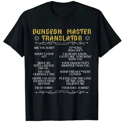 Dungeon Master Translator t-shirt