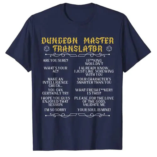 Dungeon Master Translator t-shirt