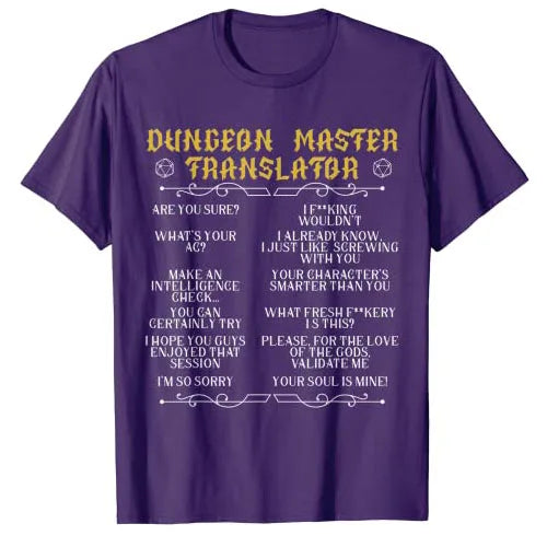 Dungeon Master Translator t-shirt