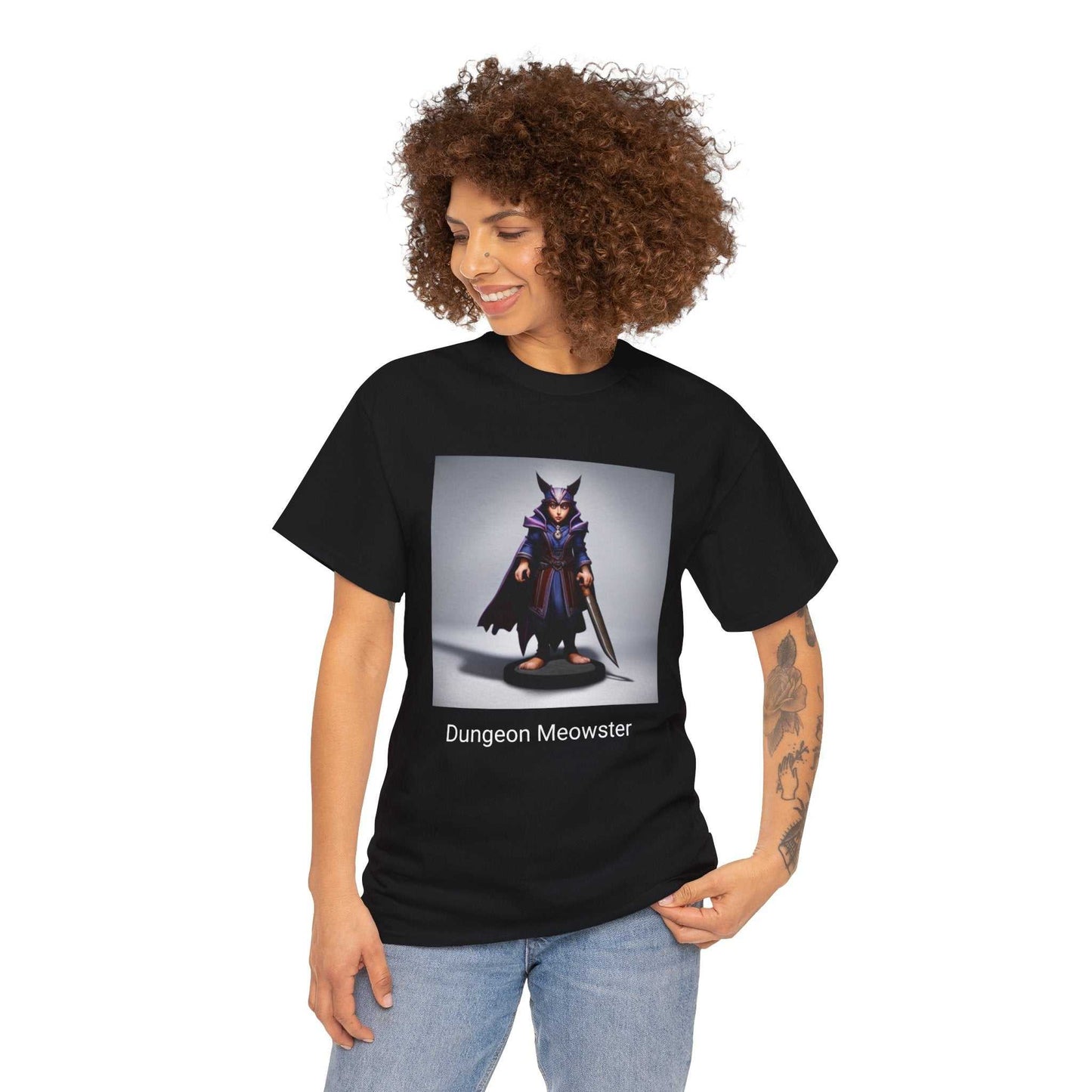 Dungeon Meowster Unisex Heavy Cotton Tee