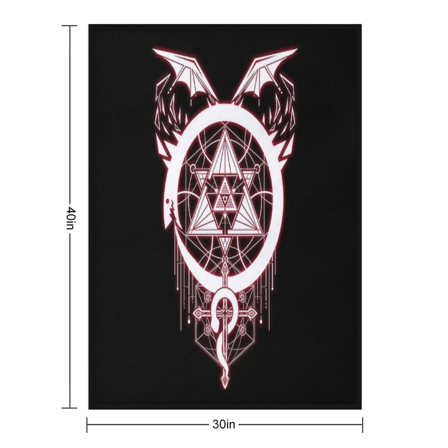 Glowing Snakes of Alchemy Throw Blanket
