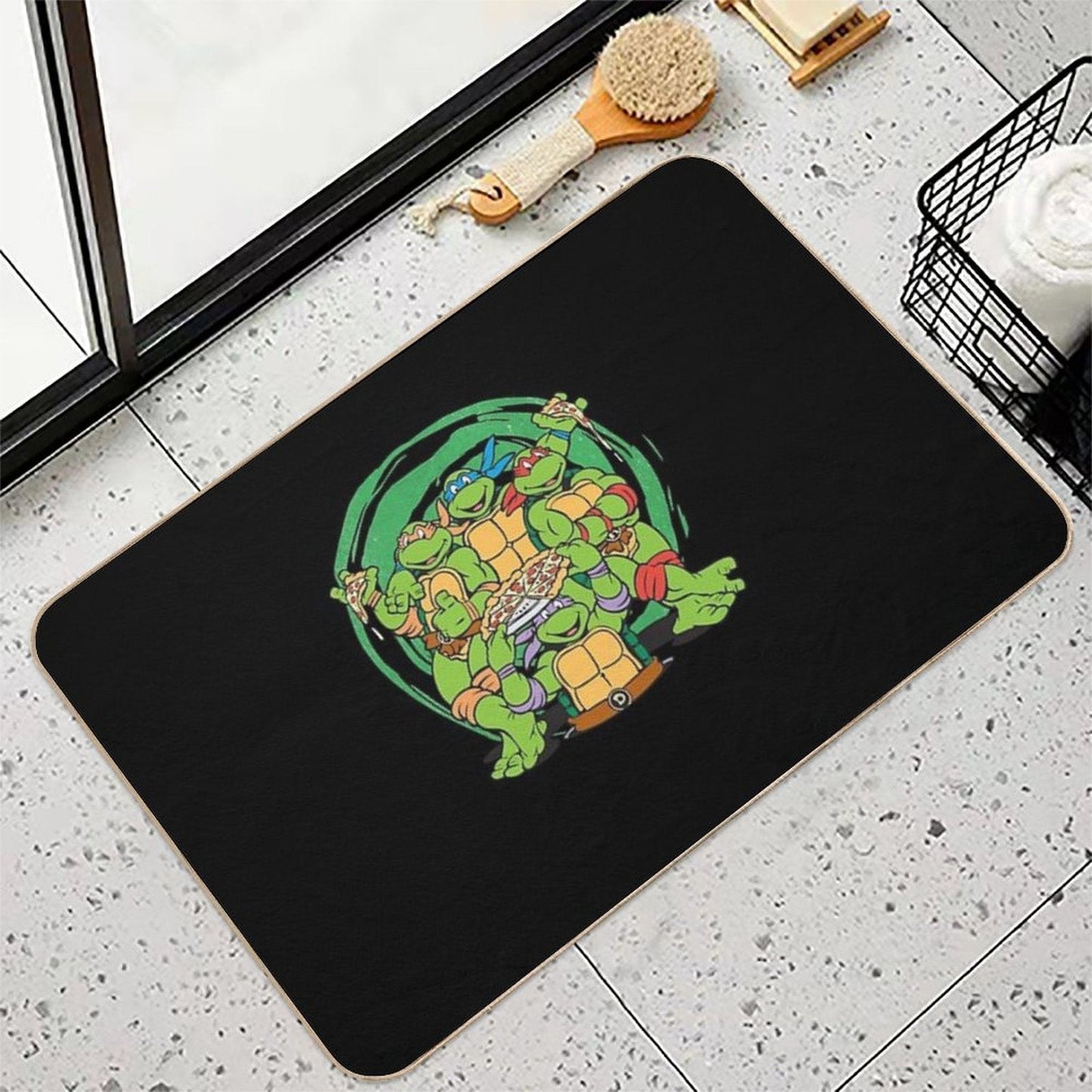 Teenage Mutant Ninja Turtles  Awesome For Music Fan  Easy Maintenance Bath Mat