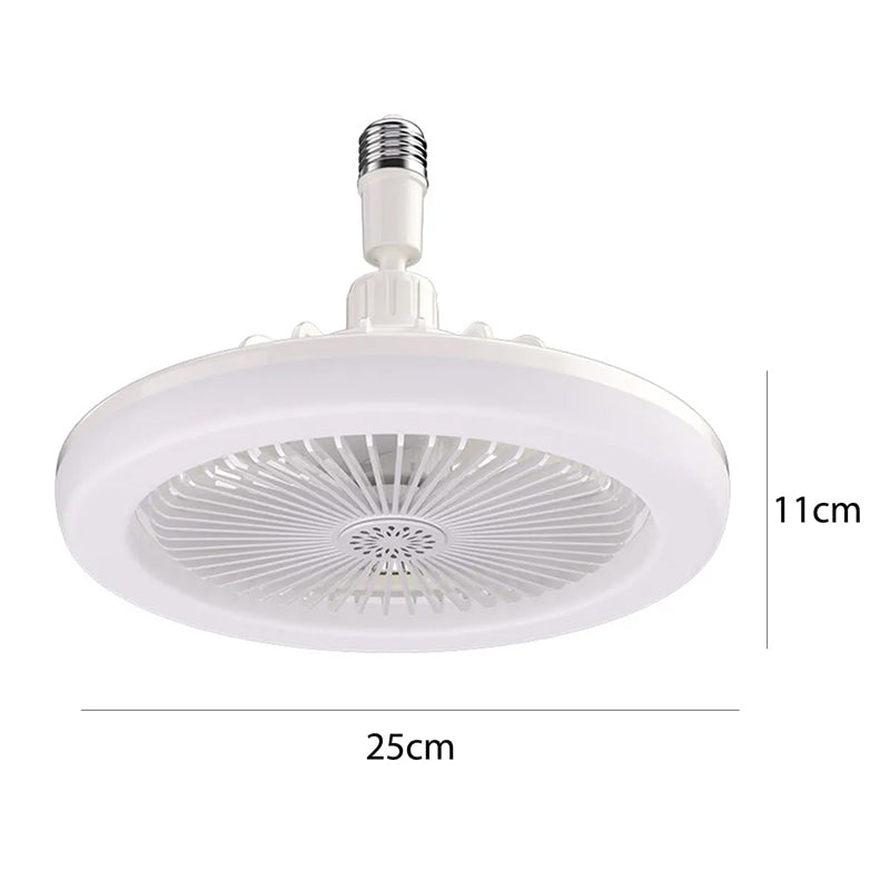 E27 Remote Controlled Indoor Ceiling Light and Cooling Electric Fan