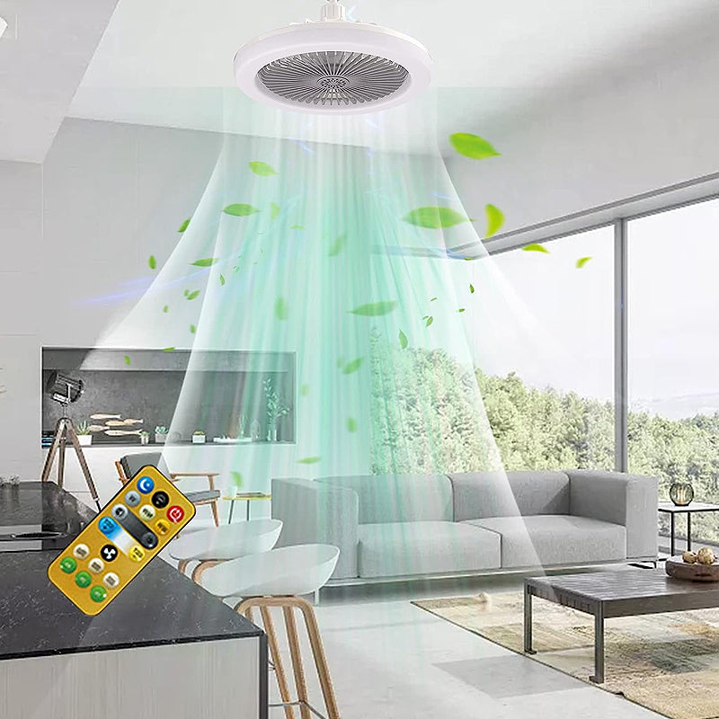 E27 Remote Controlled Indoor Ceiling Light and Cooling Electric Fan