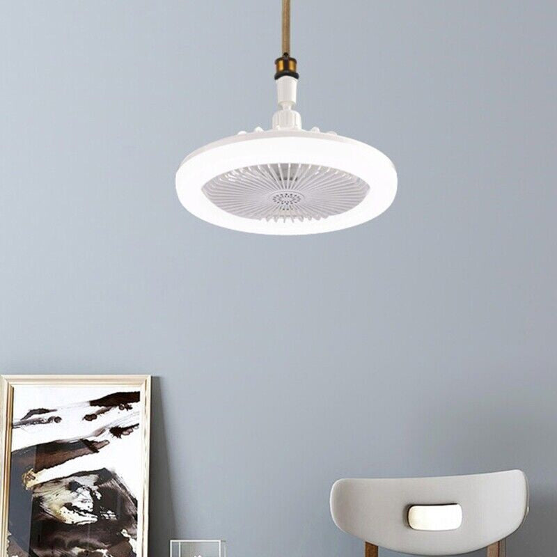 E27 Remote Controlled Indoor Ceiling Light and Cooling Electric Fan