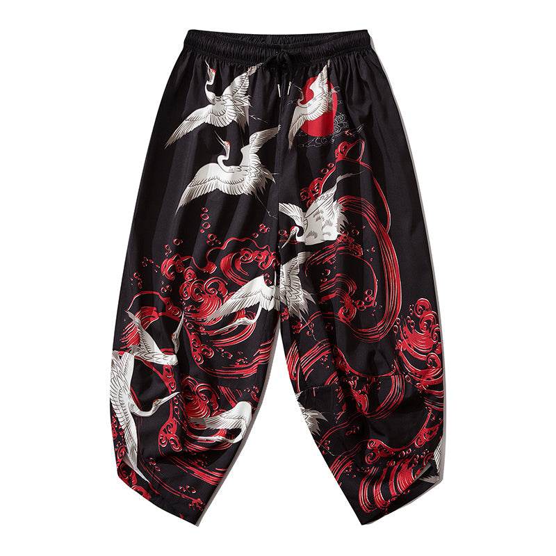 YC142 Red River Cranes Lightweight Pants - Black / S