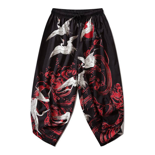 YC142 Red River Cranes Lightweight Pants - Black / S