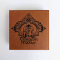 The Fate Twister - D&D - Vegan Leather Dice Box - Chestnut