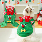 Christmas Pet Dogs Cats Coats Dress Up Costume Elk Pocket Sweatshirt Teddy Bichon Puppy Kitten Vest Xmas Warmer Pets Clothes
