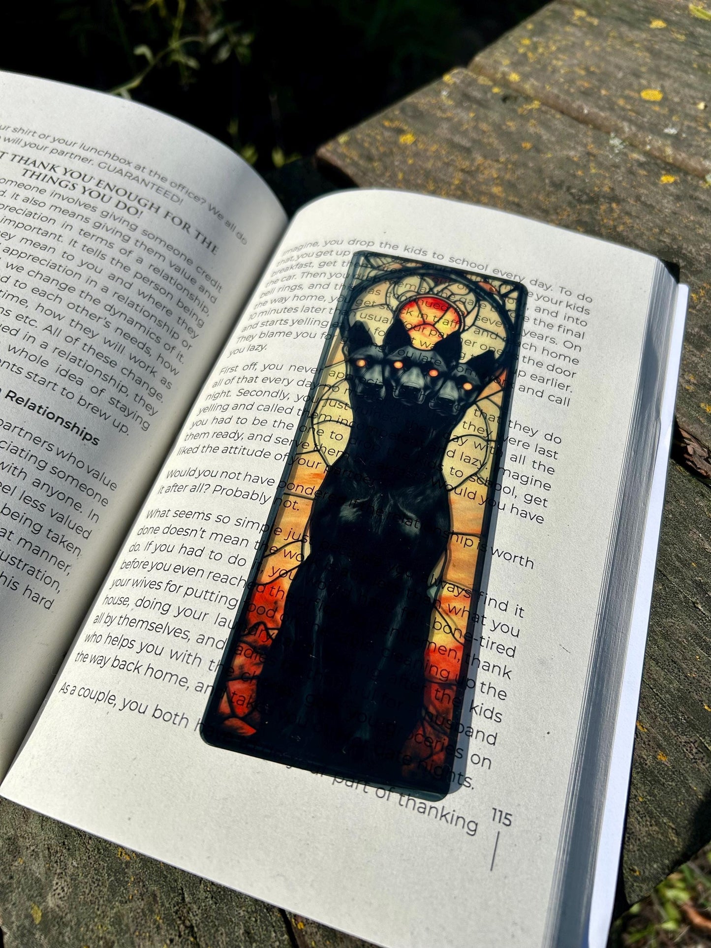 Cerberus Bookmark – Mythical Three-Headed Dog, Hades Guardian, Fantasy Book Lover Gift, Dark Academia Aesthetic, Unique Book Accessory