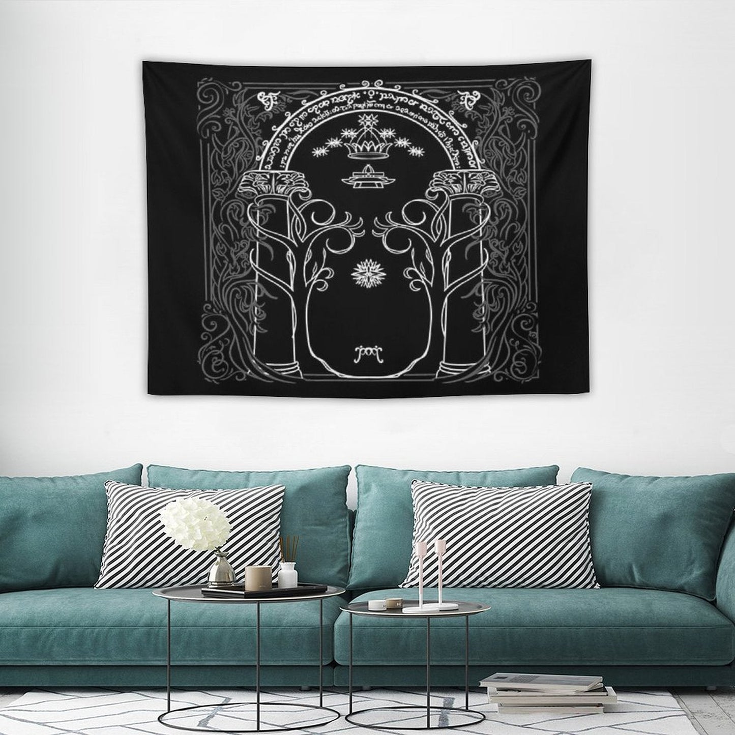 Mountain Door in The Style of J.R.R.Tolkien Tapestry
