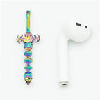 Dice Sword Rainbow 46mm x 9mm Trinket Novelty - 