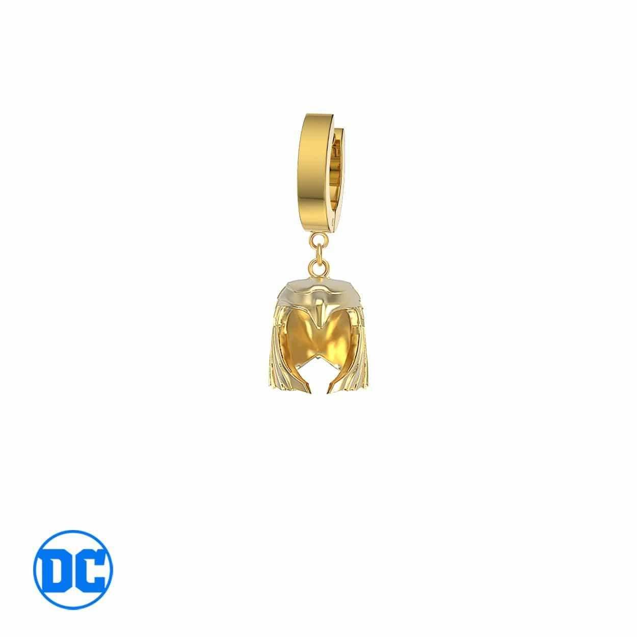 DC Comics™ Golden Armor Earring - Gold / Single