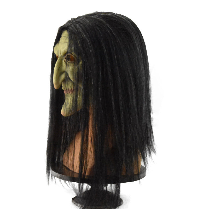 Easter simulation old witch mask female ghost trick scary mask Halloween party scary witch mask