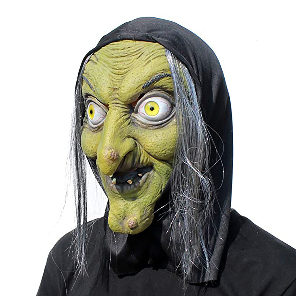 Easter simulation old witch mask female ghost trick scary mask Halloween party scary witch mask