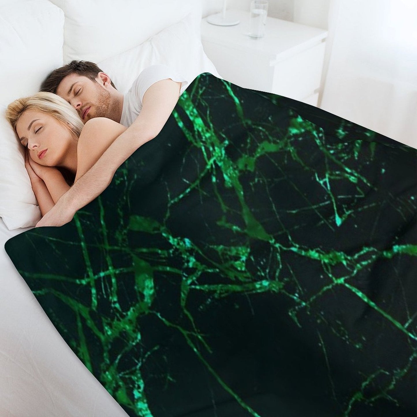 Alien Marble Throw Blanket