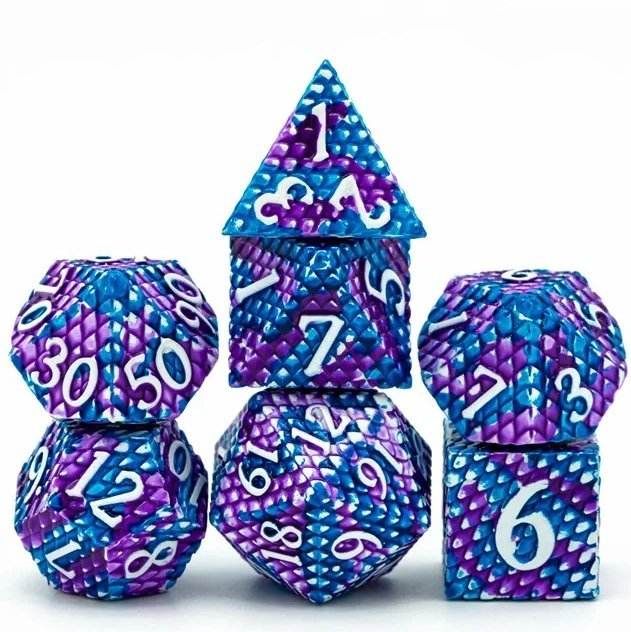 Elder Dragon Scale Metal Dice Set - 