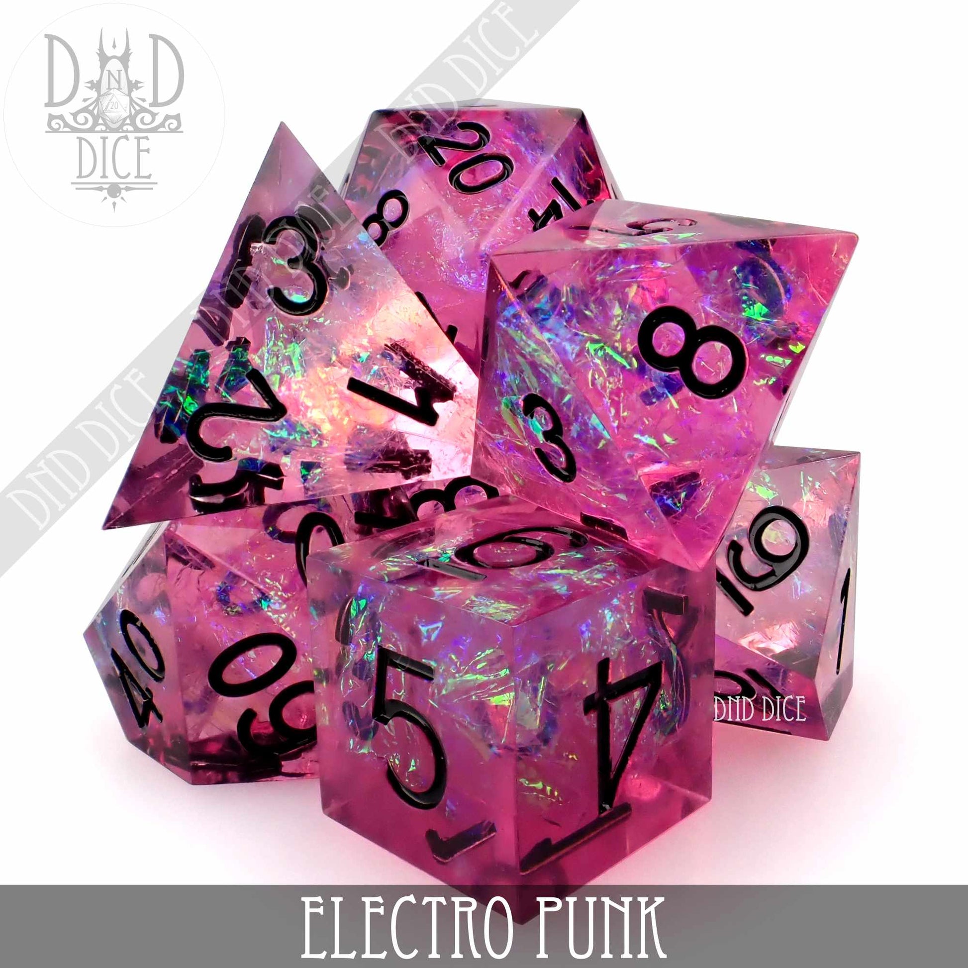 Electro Punk Handmade Dice Set