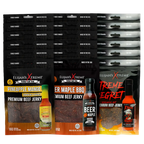 Elijah’s Xtreme Beef Jerky Bulk Trio - 6 bags of Each Flavor, 18 bags total (3lbs)