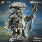 Elki, the Wanderer (Male Tortle Cleric) - 32mm Scale