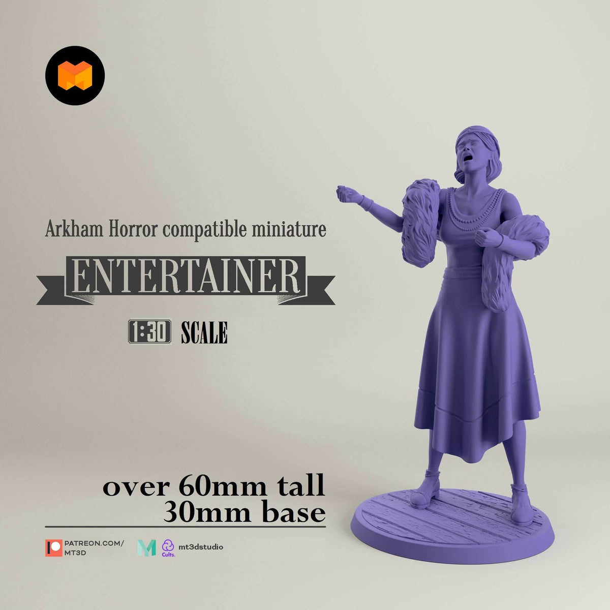 Arkham Compatible Investigator: The Entertainer (Marie Lambeau) - 